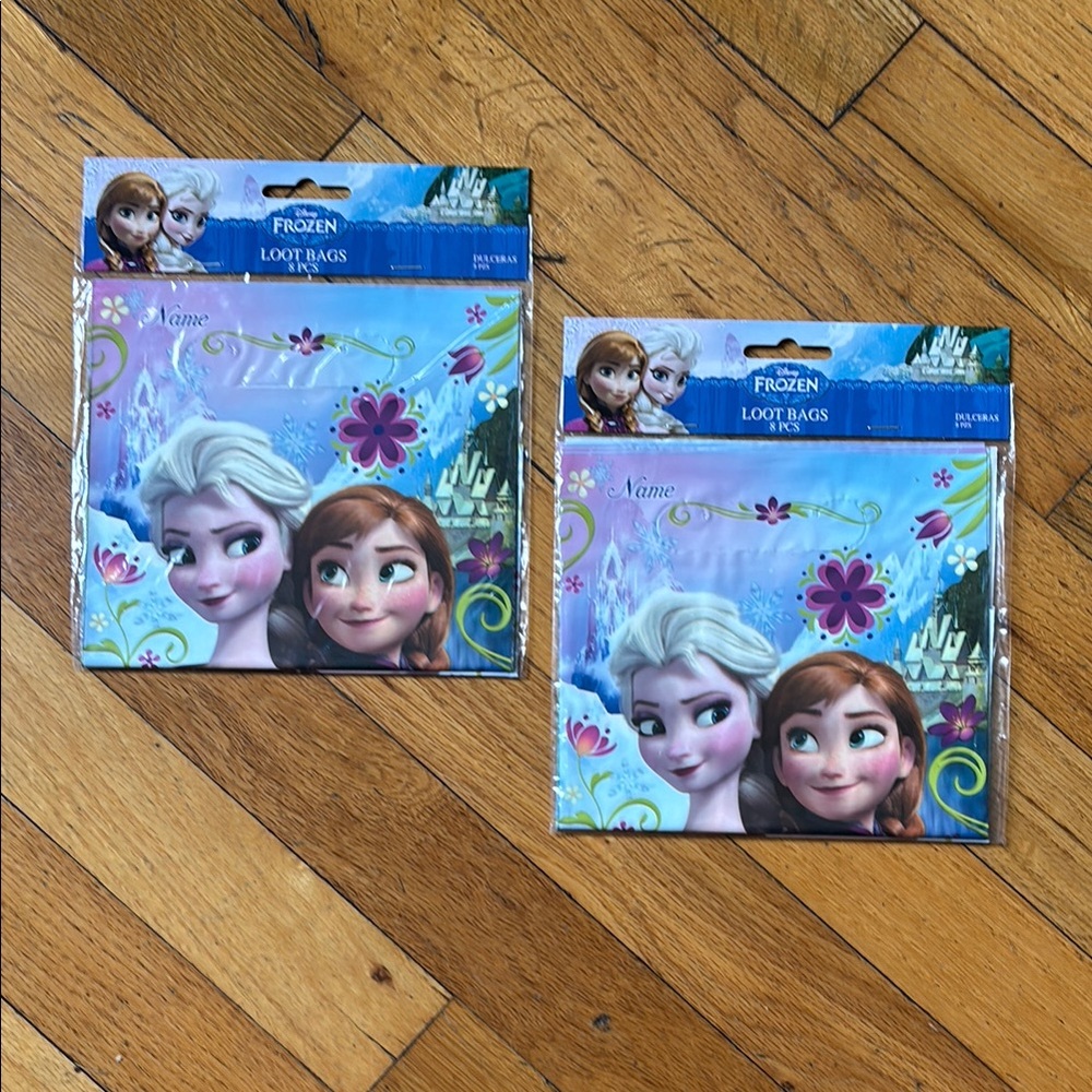 Frozen Loot Bags with Elsa and Anna - 2 sets